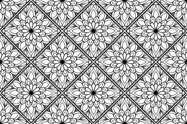 Mandala Süs Şablonu. Eski dekoratif unsurlar arka planı