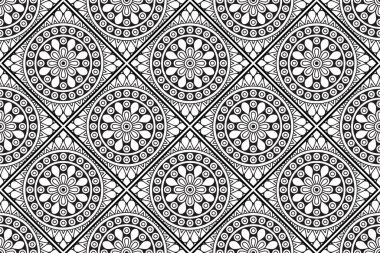 Mandala Süs Şablonu. Eski dekoratif unsurlar arka planı