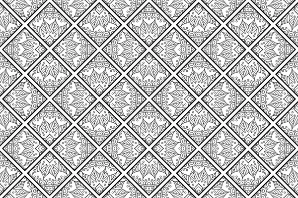 Patrón Ornamento Mandala Elementos Decorativos Vintage Fondo — Archivo Imágenes Vectoriales