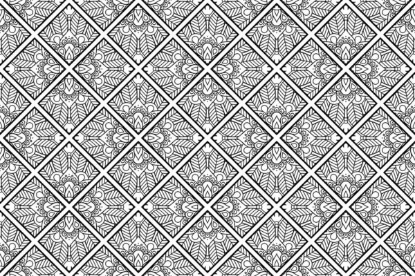 Patrón Ornamento Mandala Elementos Decorativos Vintage Fondo — Archivo Imágenes Vectoriales
