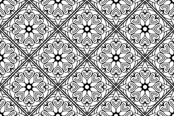 Mandala Sieraad Patroon Vintage Decoratieve Elementen Achtergrond — Stockvector