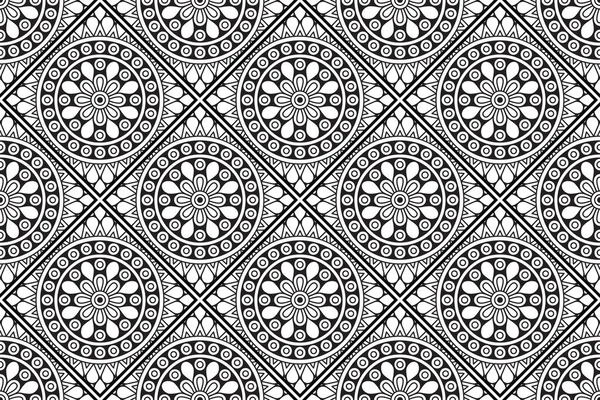 Mandala Modèle Ornement Vintage Éléments Décoratifs Fond — Image vectorielle