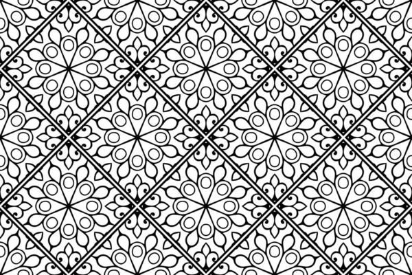 曼荼羅の装飾パターン ヴィンテージ装飾要素の背景 — ストックベクタ