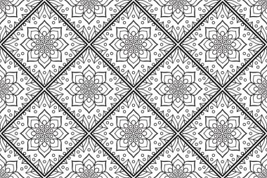 Mandala Süs Şablonu. Eski dekoratif unsurlar arka planı