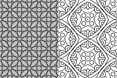 Mandala Süs Şablonu. Eski dekoratif unsurlar arka planı