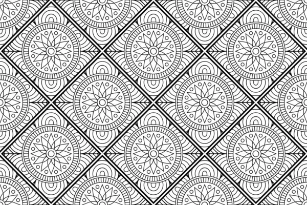 Mandala Modèle Ornement Vintage Éléments Décoratifs Fond — Image vectorielle