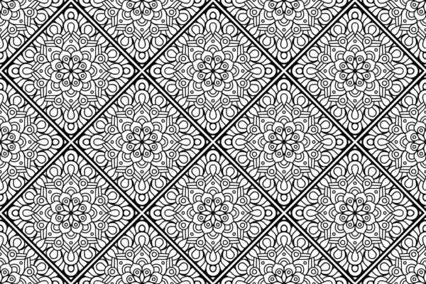 Mandala Modèle Ornement Vintage Éléments Décoratifs Fond — Image vectorielle