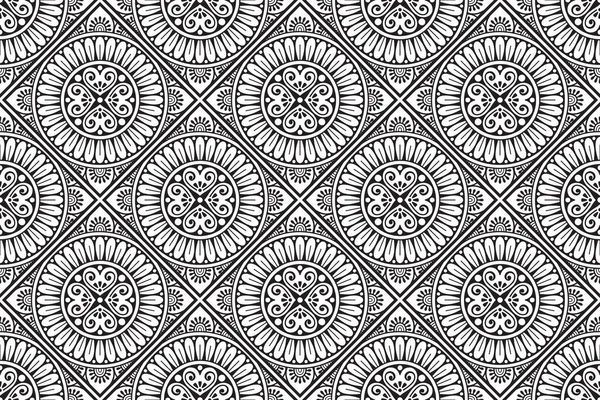 Mandala Modèle Ornement Vintage Éléments Décoratifs Fond — Image vectorielle