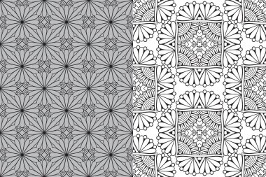 Mandala Süs Şablonu. Eski dekoratif unsurlar arka planı