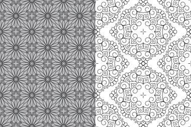 Mandala Süs Şablonu. Eski dekoratif unsurlar arka planı