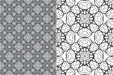 Mandala Süs Şablonu. Eski dekoratif unsurlar arka planı