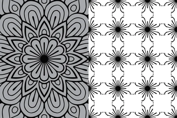 Patrón Ornamento Mandala Elementos Decorativos Vintage Fondo — Vector de stock