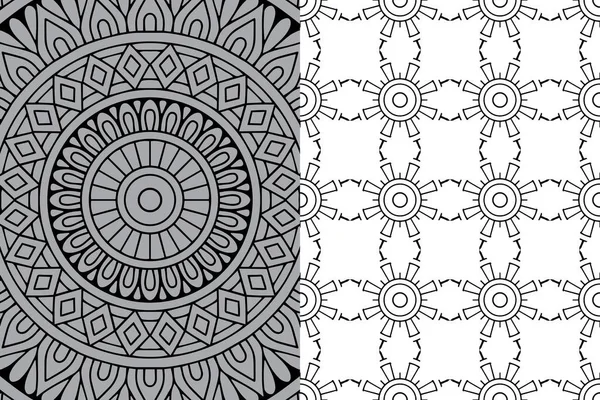 Mandala Ornament Vzor Ročník Dekorativní Prvky Pozadí — Stockový vektor