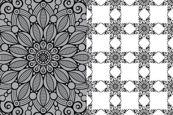 Mandala Modèle Ornement Vintage Éléments Décoratifs Fond — Image vectorielle