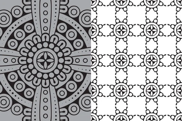 Mandala Modèle Ornement Vintage Éléments Décoratifs Fond — Image vectorielle