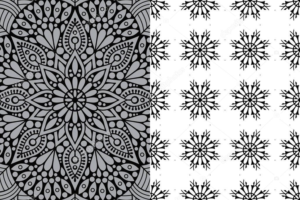 Mandala Ornament Pattern. Vintage decorative elements background