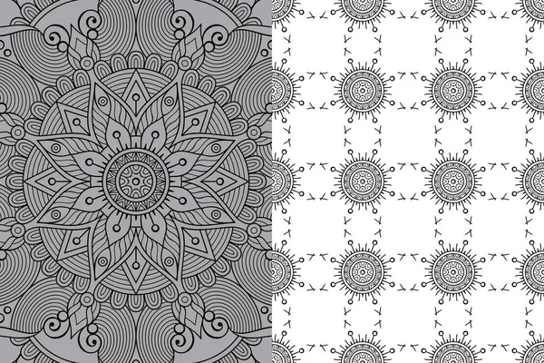 Mandala Modèle Ornement Vintage Éléments Décoratifs Fond — Image vectorielle