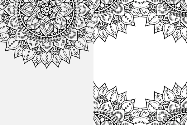 Mandala Süs Şablonu. Eski dekoratif unsurlar arka planı