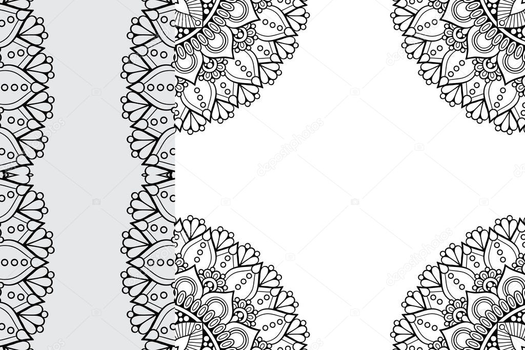 Mandala Ornament Pattern. Vintage decorative elements background