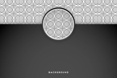 Güzel arkaplan geometrik daire ögesini süslemek vektör içinde yapılır