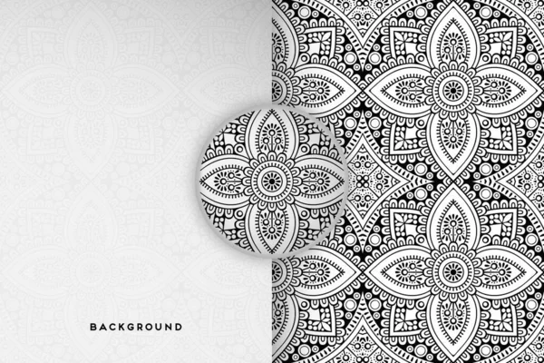 Ornament Beautiful Background Geometric Circle Element Made Vector — Stock Vector