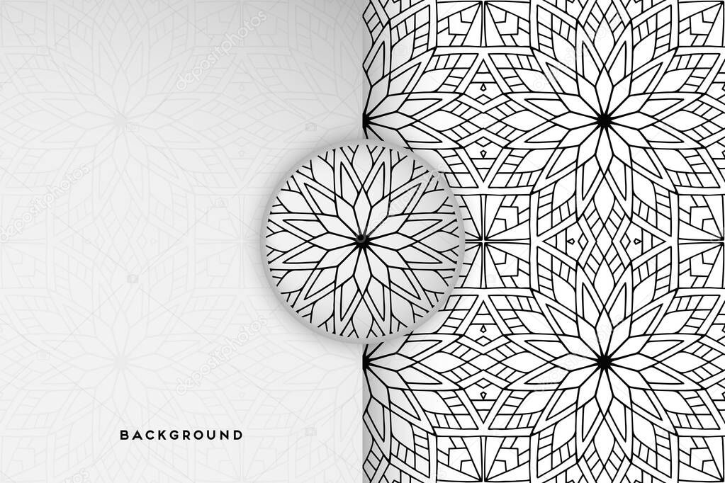 Ornament beautiful background Geometric circle element made in vector
