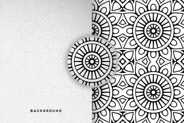 Ornament Beautiful Background Geometric Circle Element Made Vector — Stock Vector