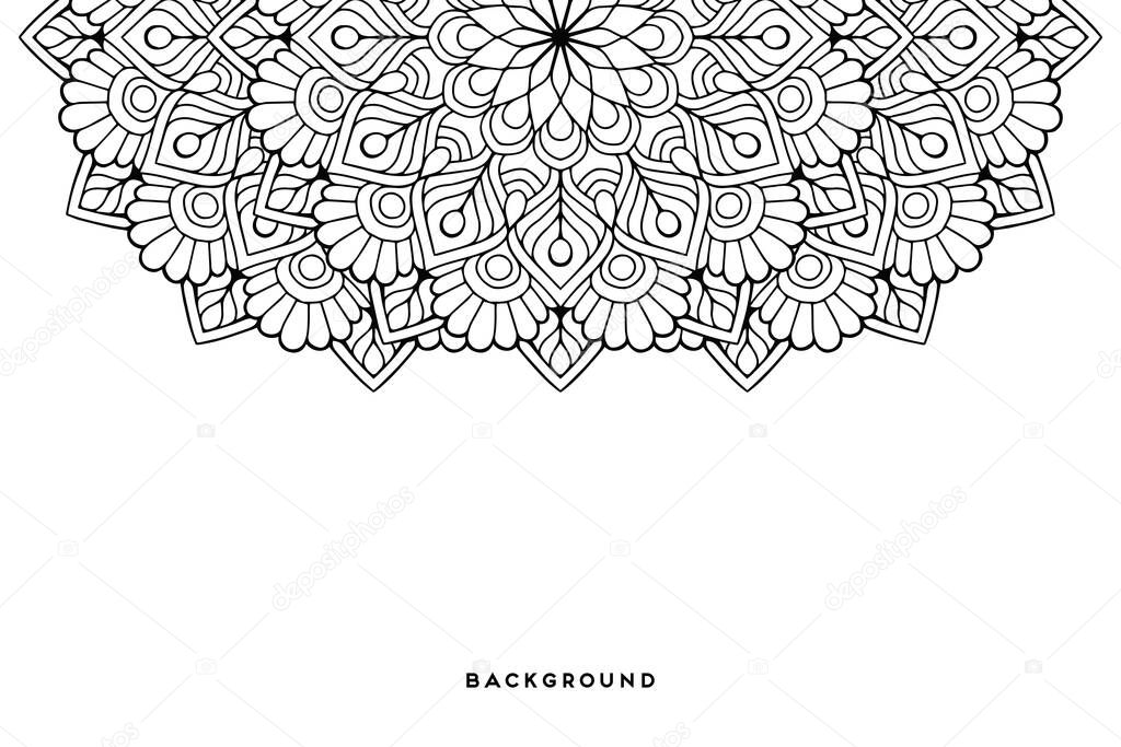 Ornament beautiful background Geometric circle element made in vector