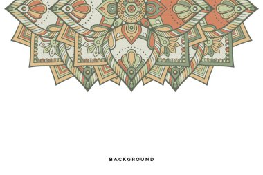 Güzel arkaplan geometrik daire ögesini süslemek vektör içinde yapılır