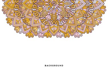 Güzel arkaplan geometrik daire ögesini süslemek vektör içinde yapılır