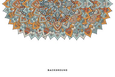 Güzel arkaplan geometrik daire ögesini süslemek vektör içinde yapılır