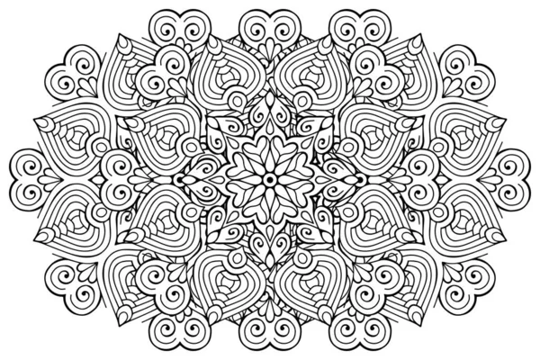 Орнамент Красивої Листівки Мандали Елемент Геометричного Кола Зроблений Векторі — стоковий вектор