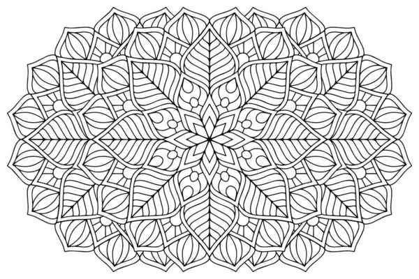 Mandala ile süslenmiş güzel bir kart. Vektör içinde yapılan geometrik daire ögesi