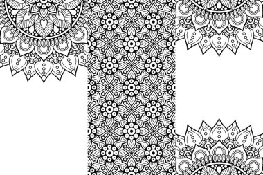 Kusursuz kabile dokusu geometrik tasarım el çizimi