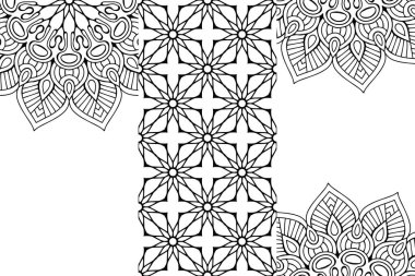 Kusursuz kabile dokusu geometrik tasarım el çizimi