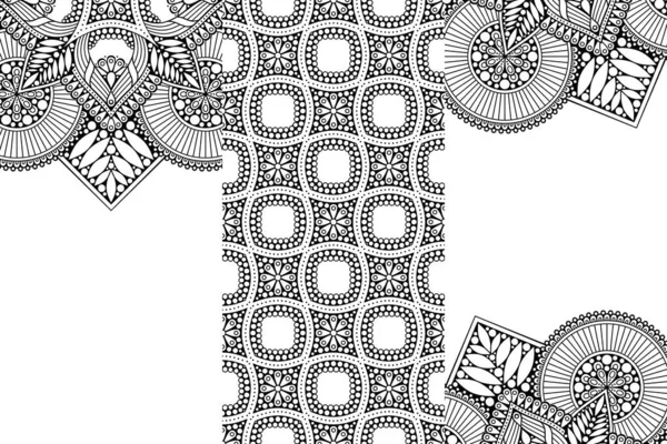 Texture Tribale Sans Couture Dessin Géométrique Main — Image vectorielle