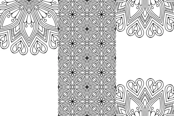Textura Tribal Sem Costura Desenho Geométrico Mão Desenho — Vetor de Stock