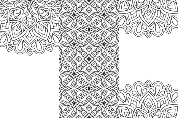 Безшовна Племінна Текстура Геометричний Малюнок Рук — стоковий вектор