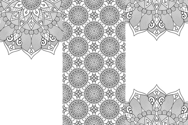 Nahtlose Stammesstruktur Geometrisches Design Handzeichnung — Stockvektor