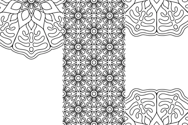 无缝部落纹理几何设计手绘 — 图库矢量图片