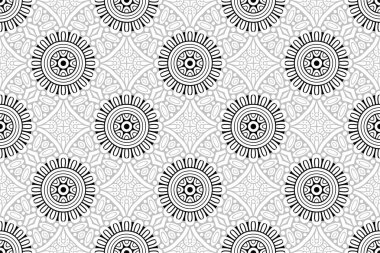 Kusursuz desen. Klasik dekoratif elementler. El çizimi arkaplan