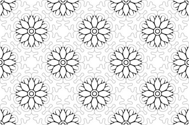 Kusursuz desen. Klasik dekoratif elementler. El çizimi arkaplan