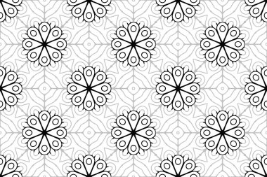 Kusursuz desen. Klasik dekoratif elementler. El çizimi arkaplan