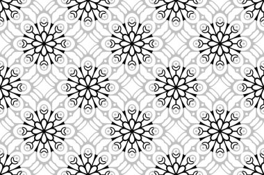 Kusursuz desen. Klasik dekoratif elementler. El çizimi arkaplan