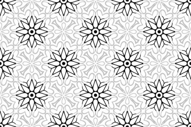 Kusursuz desen. Klasik dekoratif elementler. El çizimi arkaplan