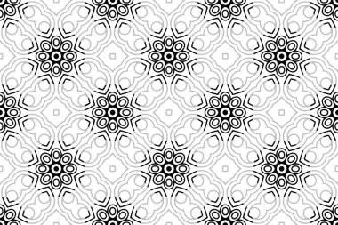 Kusursuz desen. Klasik dekoratif elementler. El çizimi arkaplan