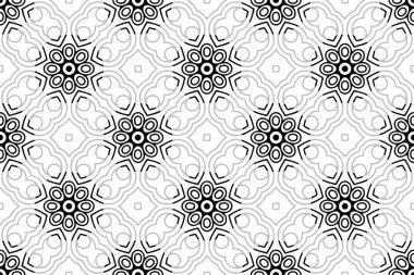 Kusursuz desen. Klasik dekoratif elementler. El çizimi arkaplan