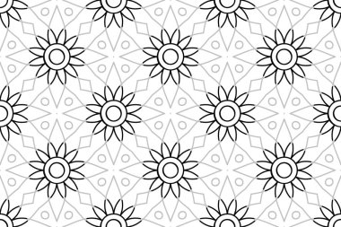 Kusursuz desen. Klasik dekoratif elementler. El çizimi arkaplan