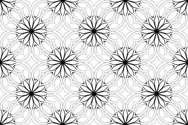 Kusursuz desen. Klasik dekoratif elementler. El çizimi arkaplan