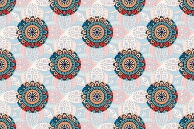 Kusursuz desen. Klasik dekoratif elementler. El çizimi arkaplan